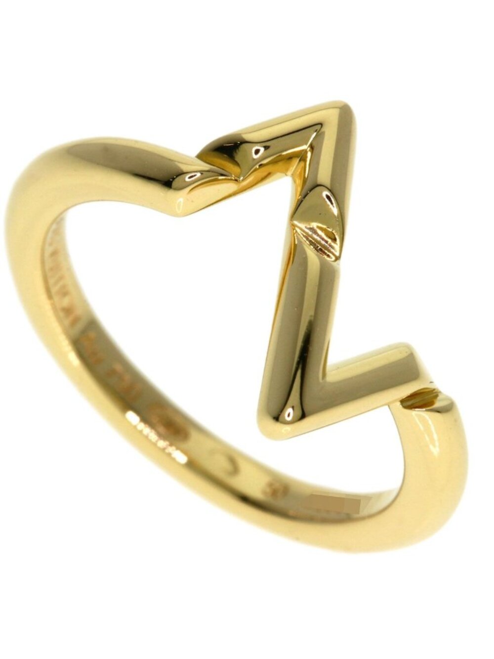 Louis Vuitton LV Vault Upside Down 50 Ring 18k Yellow Gold